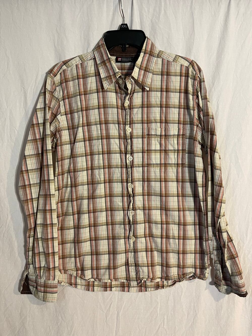Industrial Exchange mens medium button front shirt